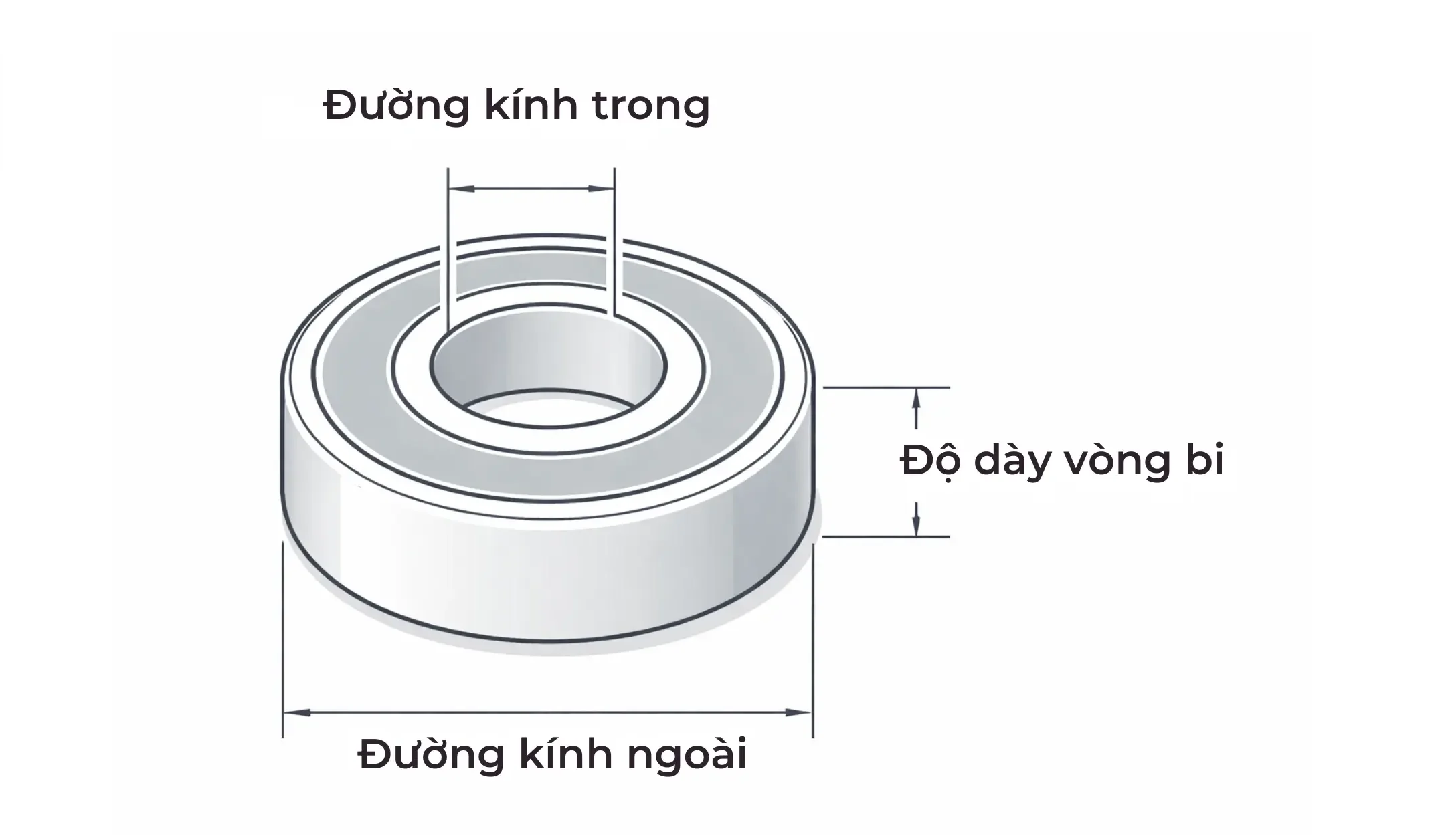 Các kích thước vòng bi